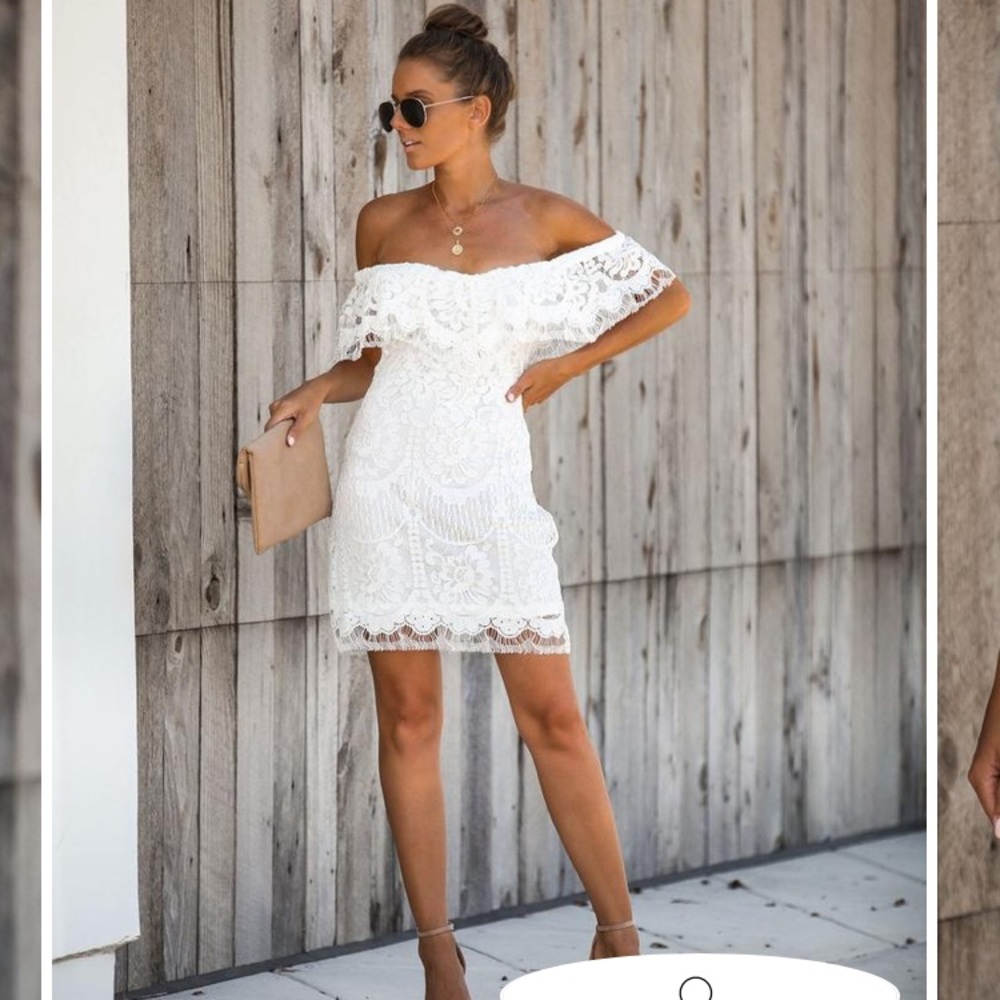 Vici Promesa White Lace Dress